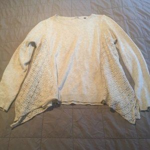 New Anthropologie Knitted & Knotted Gray Cashmere